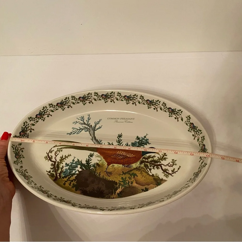 PORTMEIRION CASSEROLE SERVEWARE BAKE DINING COMMON PHEASANT WHITE BROWN GREEN